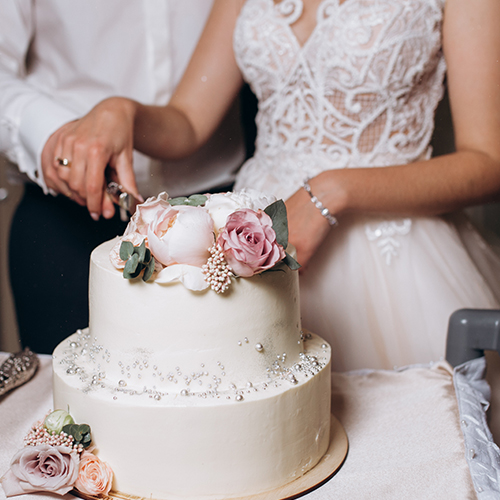 Photo Mariage à Rennes - Découpe du gâteau