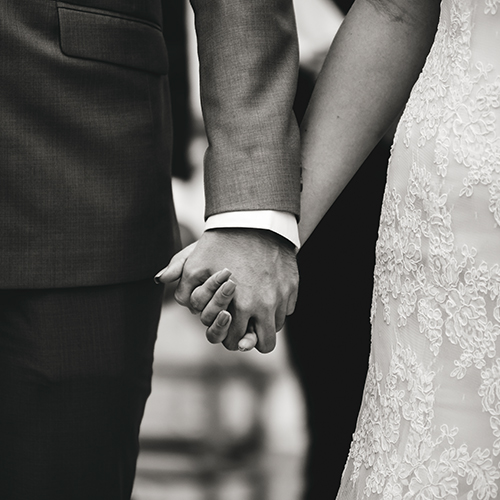 Photo Mariage à Rennes - noir et blanc