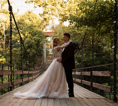 Photo de mariage à Rennes avec un jeune couple