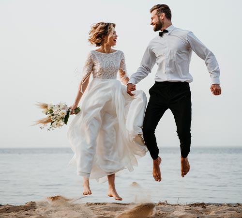 Photographe Mariage Rennes en Bretagne à la plage